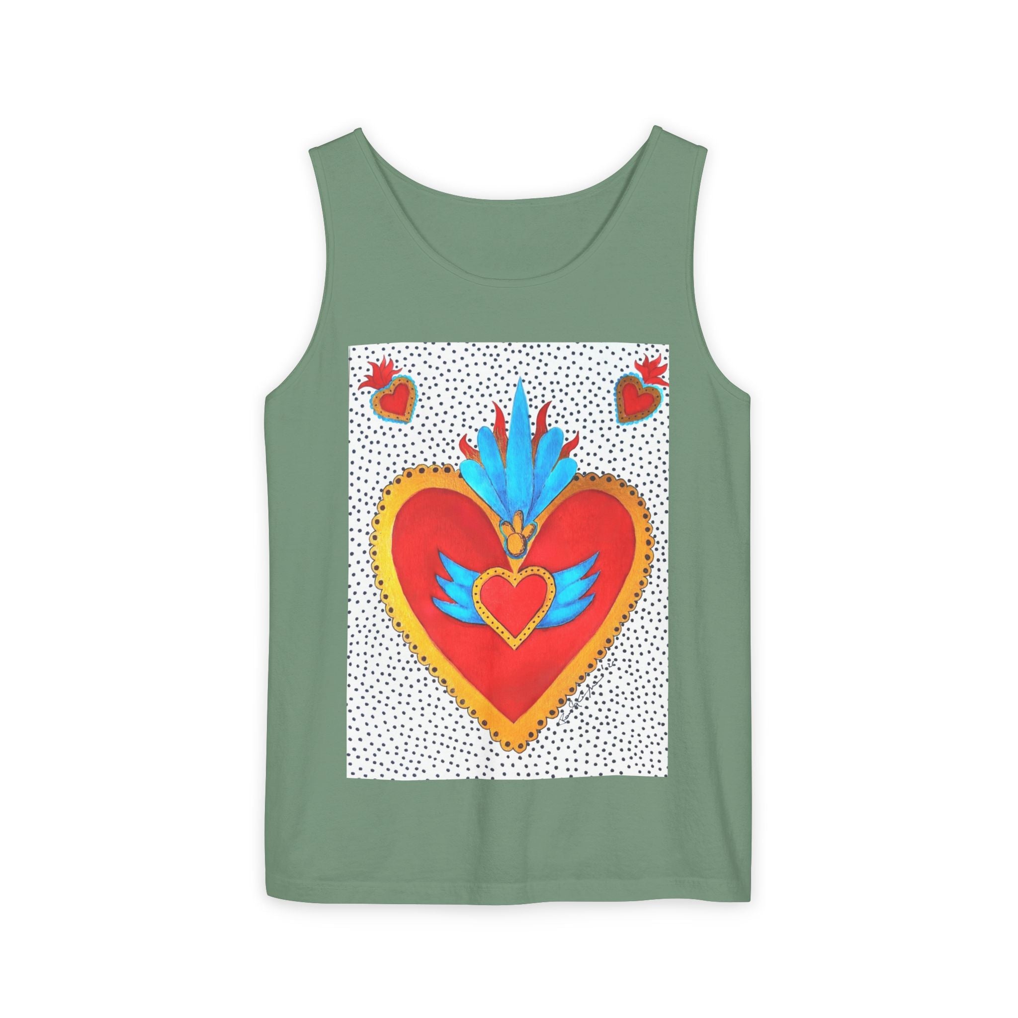 Corazón de Hojalata — Sacred Heart Tank Top | Alma Ligera