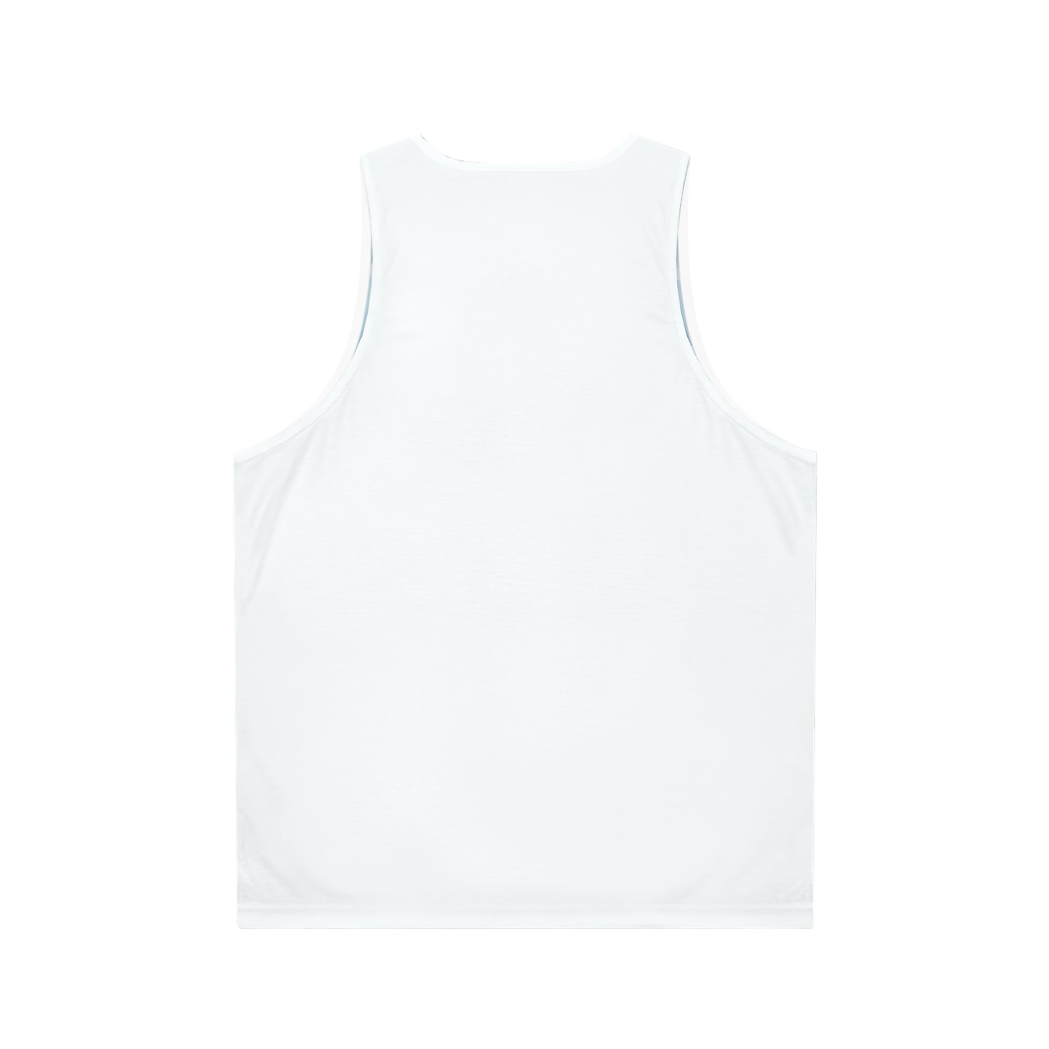 Ocean Arc Abstract Tank Top — Blue Coral Wave All-Over Print