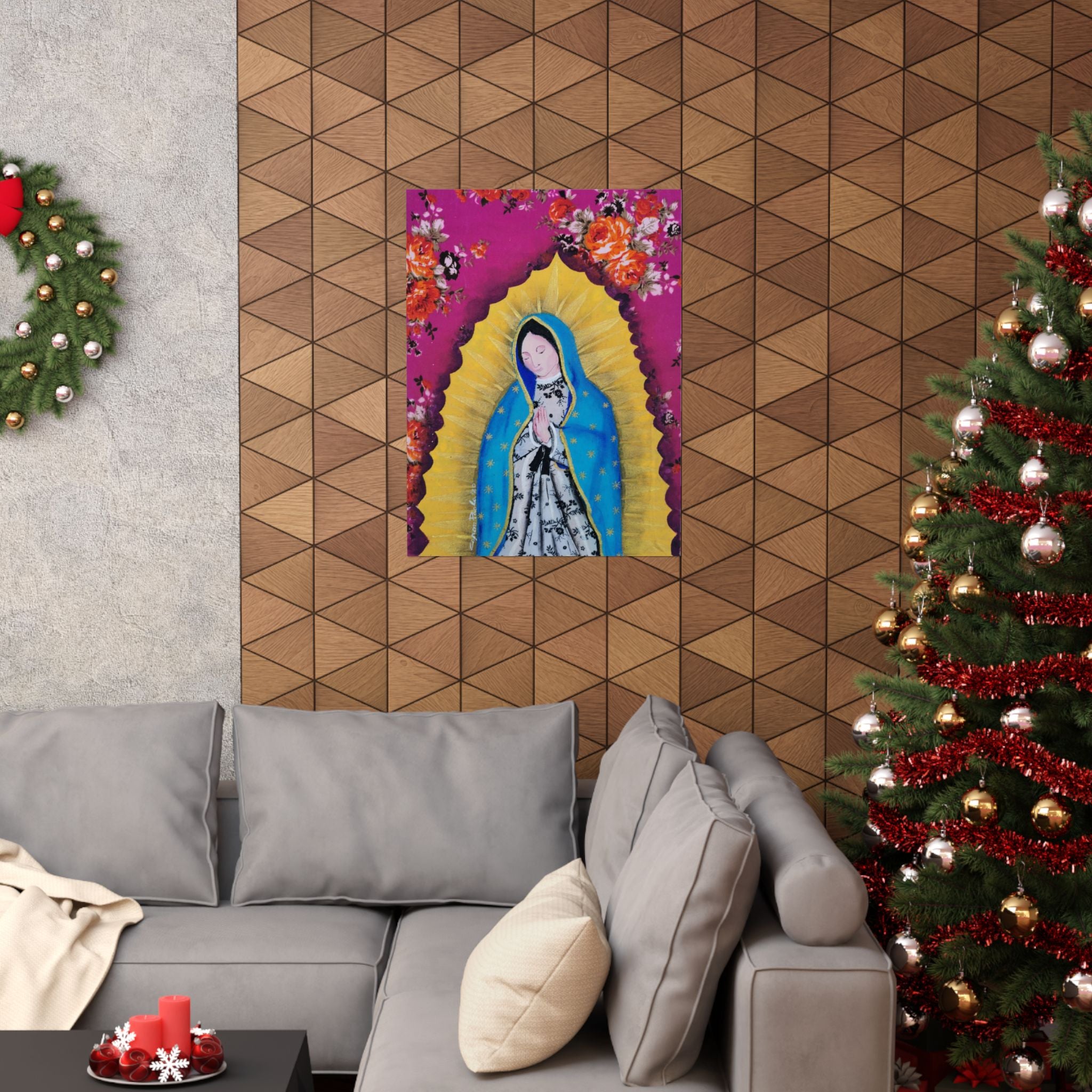 Our Lady of Guadalupe Poster — Matte Vertical Religious Wall Art