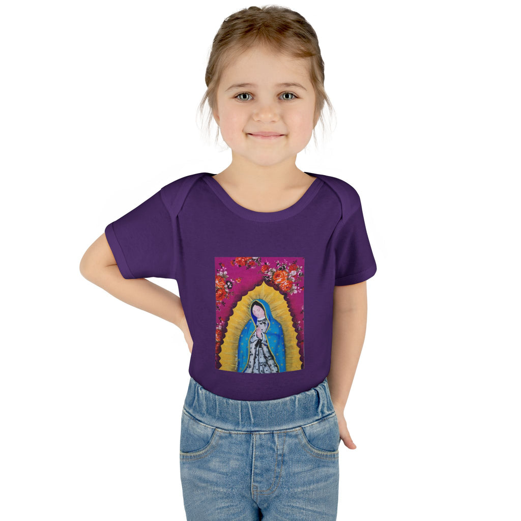 Our Lady of Guadalupe Baby Bodysuit – Infant Catholic Religious Onesie