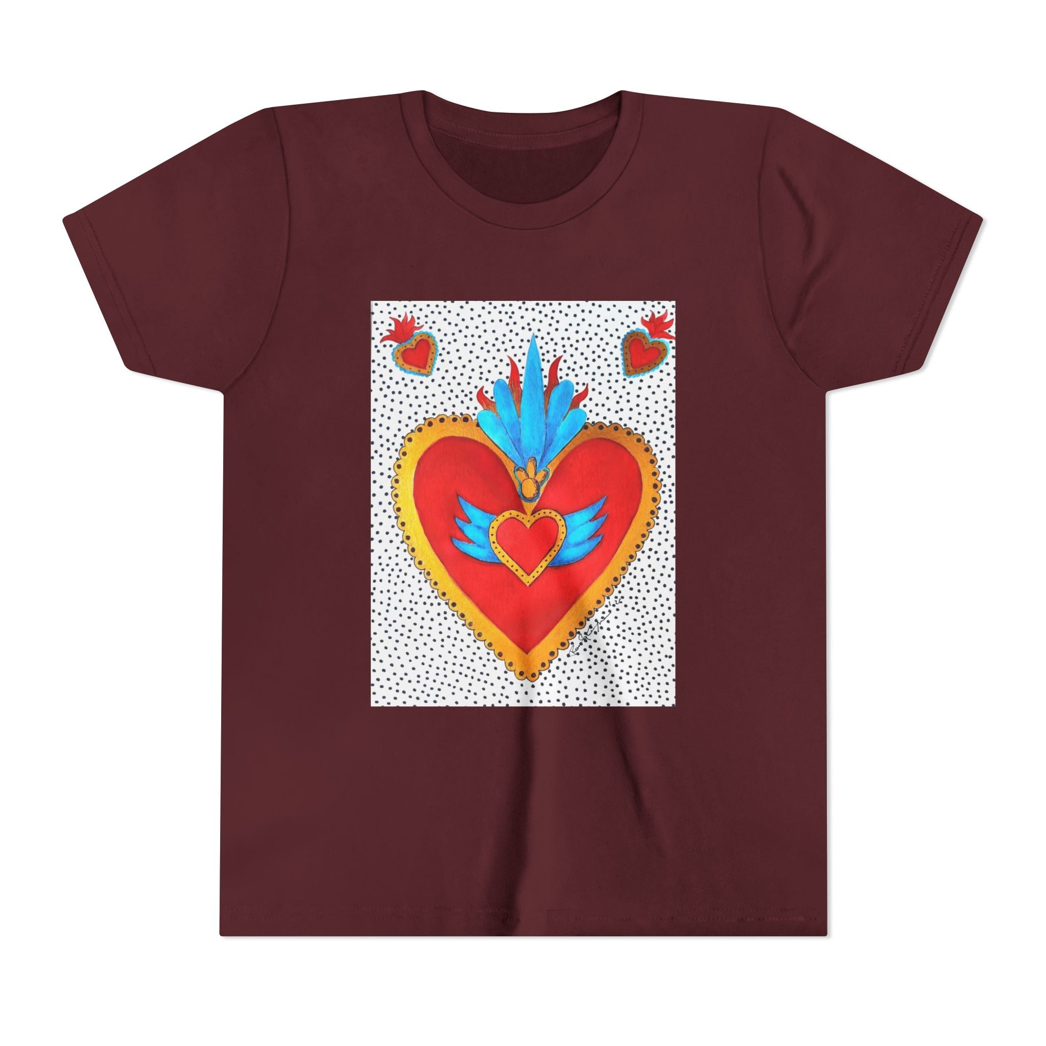T-shirt enfant - T-shirt enfant graphique Cœur sacré coloré