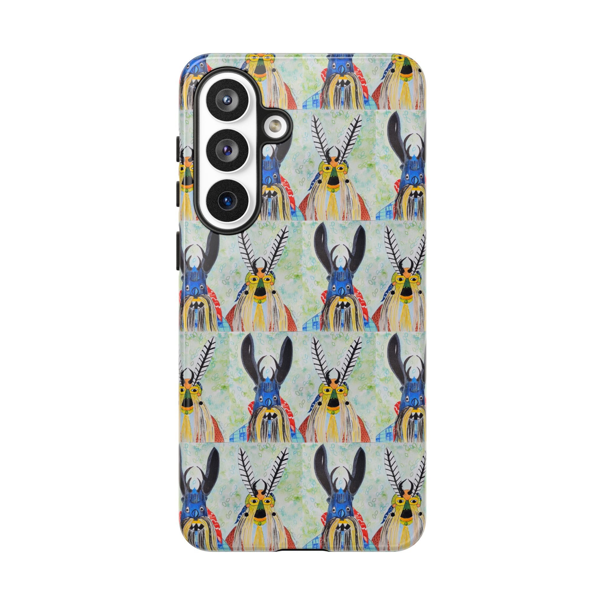 Colorful Tribal Stag Phone Case — Vibrant Antler Art Protective Case