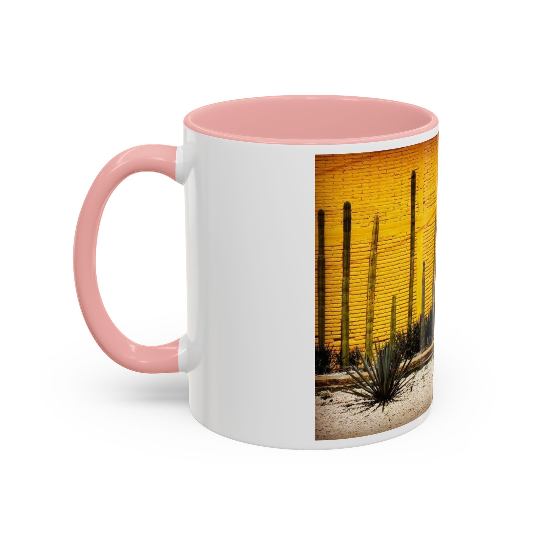 Desert Sunset Coffee Mug — Saguaro Cactus Accent Mug (11/15 oz)
