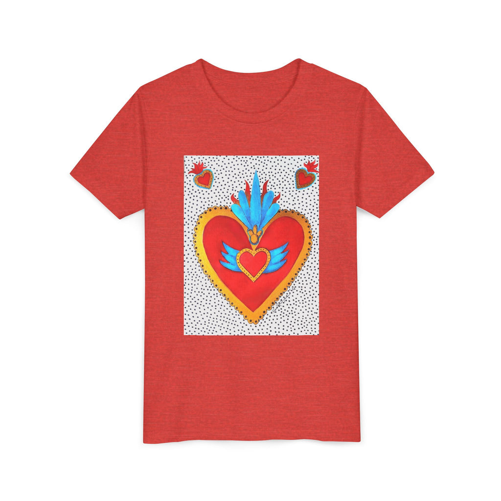 T-shirt enfant - T-shirt enfant graphique Cœur sacré coloré