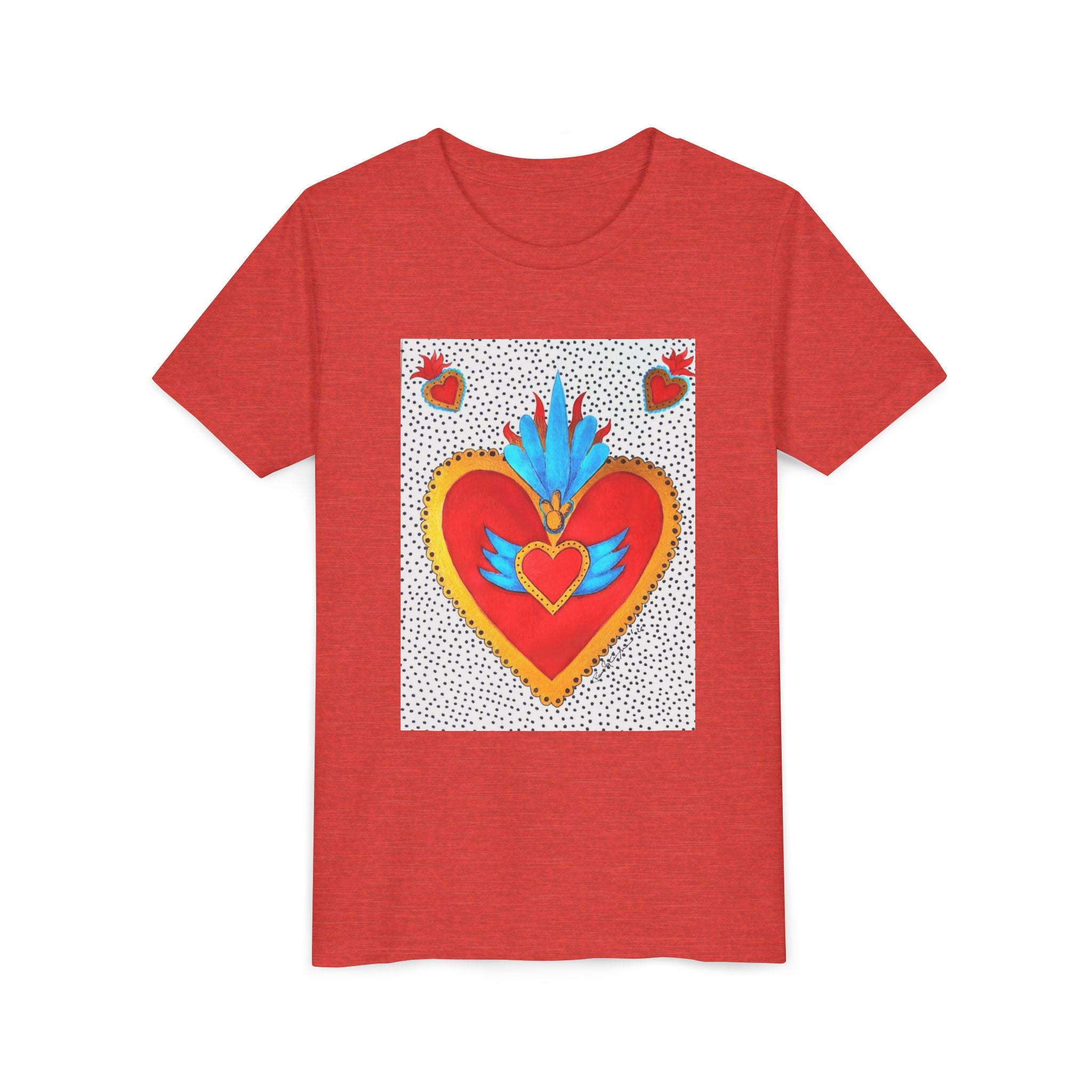 T-shirt enfant - T-shirt enfant graphique Cœur sacré coloré