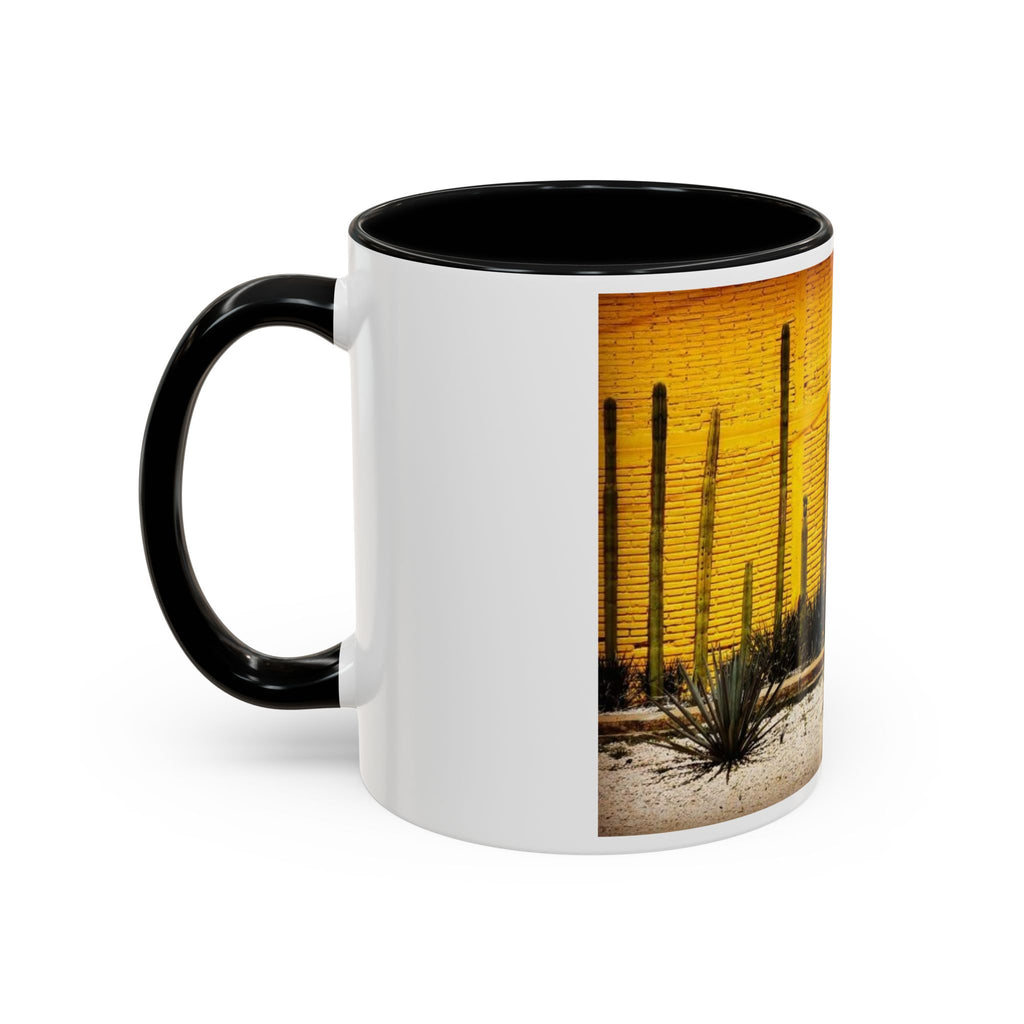 Desert Sunset Coffee Mug — Saguaro Cactus Accent Mug (11/15 oz)