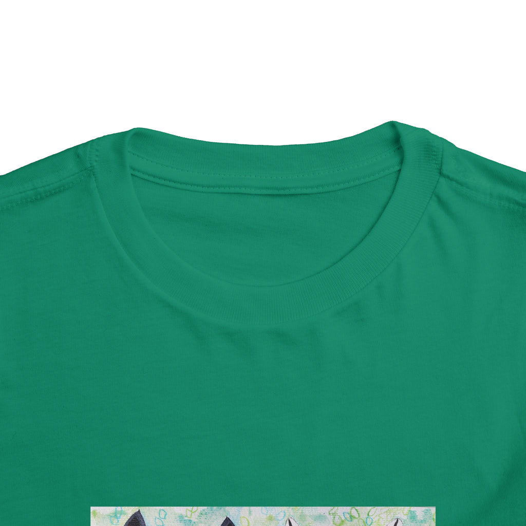 Toddler Tee — Colorful Folk Deer Illustration Kids Shirt