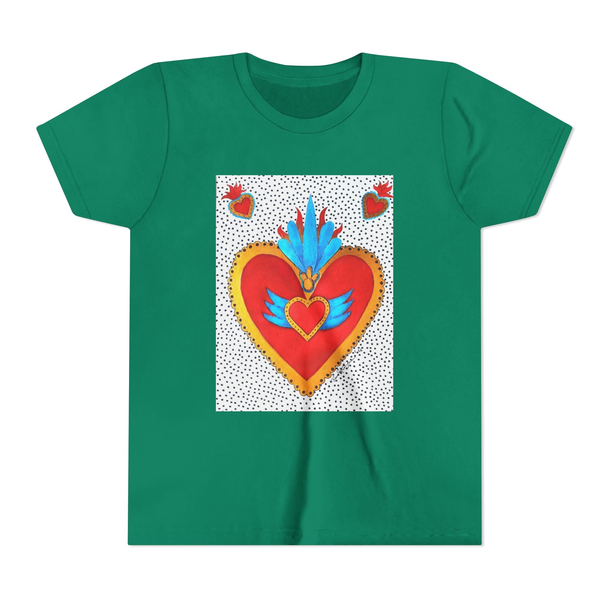 T-shirt enfant - T-shirt enfant graphique Cœur sacré coloré