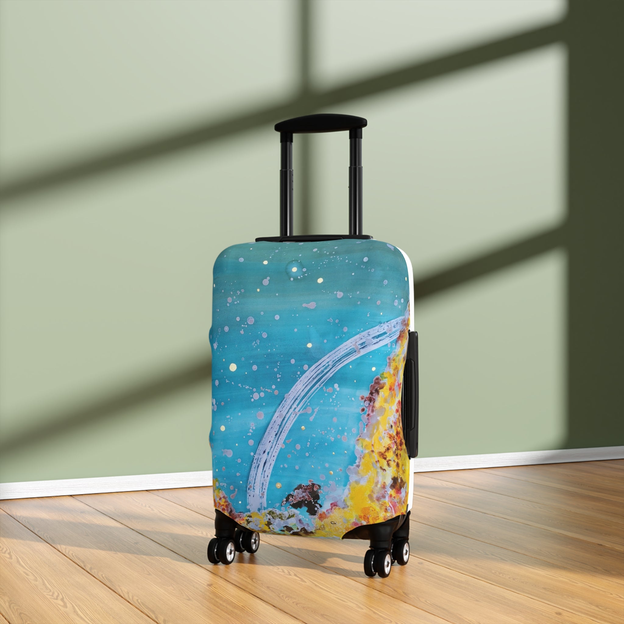 Luggage Cover - Abstract Ocean Galaxy Travel Protector